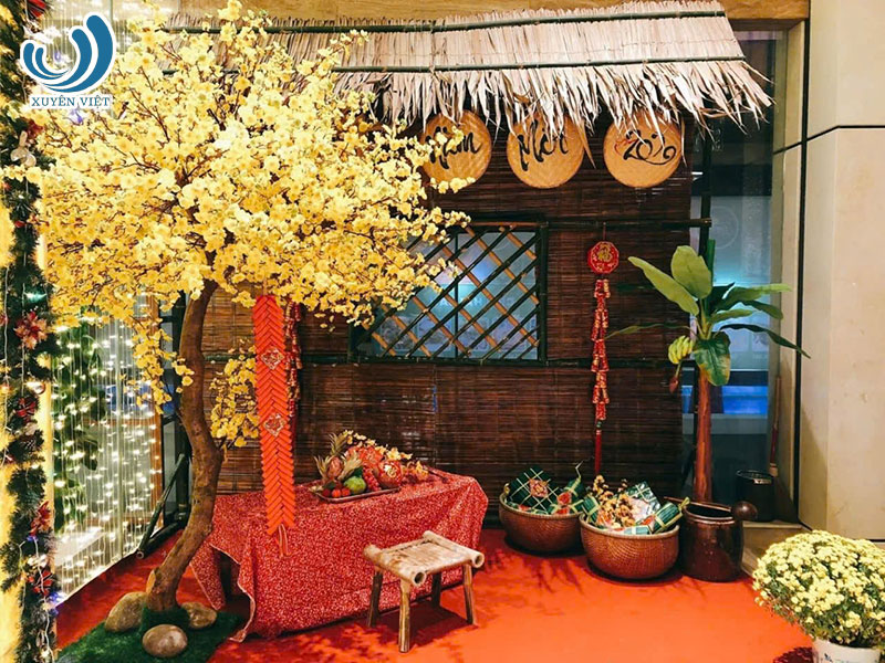 backdrop tết cổ truyền